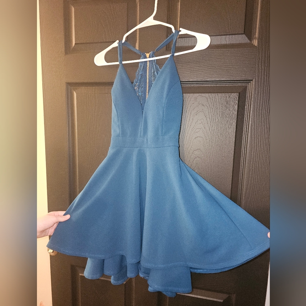 Teal Honey and Rosie homecoming dress size Small